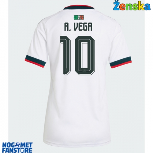 Meksiko Alexis Vega #10 Gostujuci Dres za Ženska SP 2026 Kratak Rukav